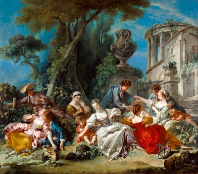 A madárfogók, 1748 alkotó: François Boucher
