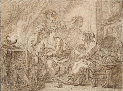 A rajz feltalálása, 18. század közepe alkotó: François Boucher