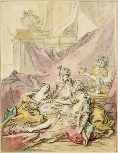 A pasa a háremében, 1735-1739 körüli évek alkotó: François Boucher