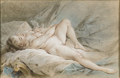 Vénusz két galambdal játszik alkotó: François Boucher