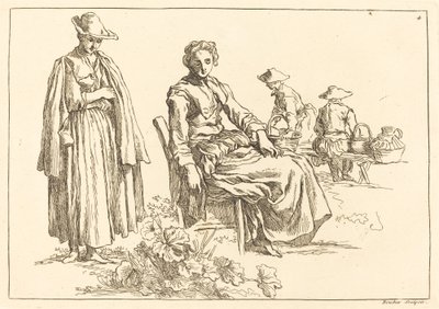 Alakok egy tájban alkotó: François Boucher after Abraham Bloemaert