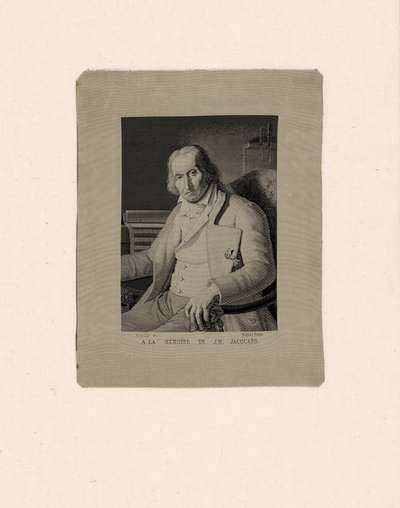 Joseph Marie Jacquard portréja (1752-1834) alkotó: François Carquillat