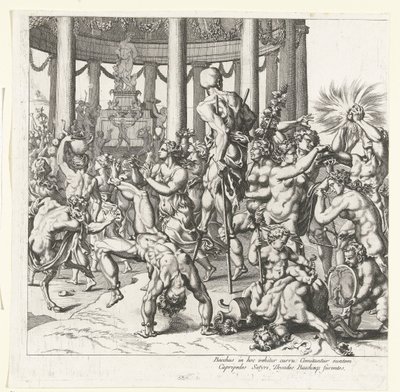 Bacchus diadala, bal fele alkotó: François Chauveau (attributed to)