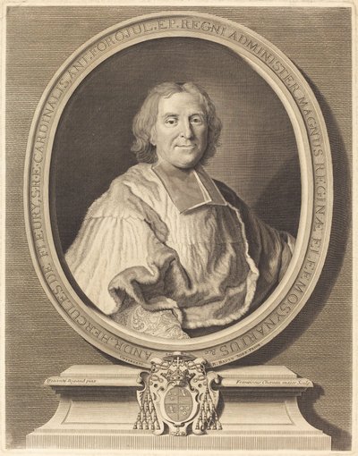 Fleury bíboros alkotó: François Chereau I after Hyacinthe Rigaud