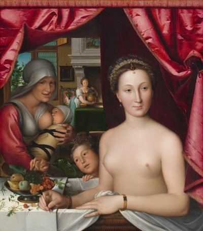Egy hölgy a fürdőjében, c. 1571. alkotó: François Clouet