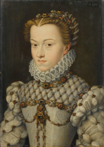 Ausztriai Erzsébet 15541592, Franciaország királynője, kb 1571-1572 alkotó: François Clouet