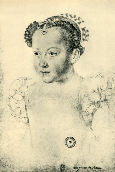 Valois Margit, 1557, 1943. alkotó: François Clouet