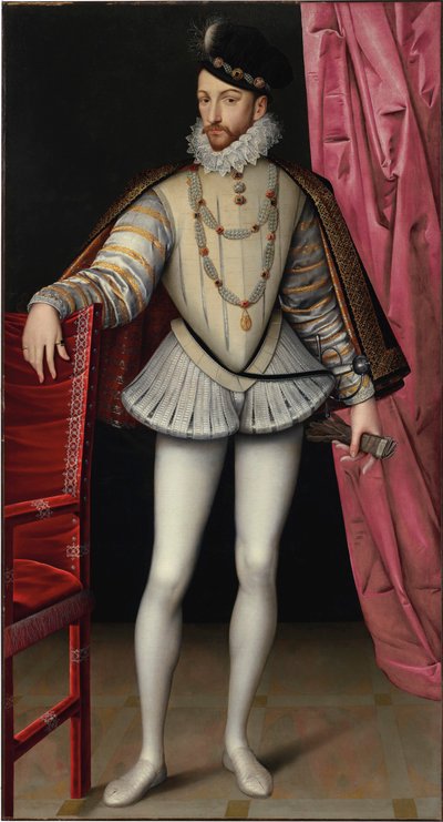 IX. Károly francia király portréja 1550-1574, c. 1570. alkotó: François Clouet