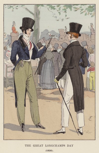 A Nagy Longchamps-nap, 1820 alkotó: François Courboin