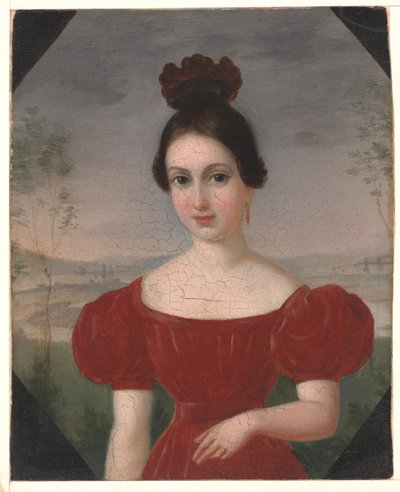 Marie Louise Têtu, Madame François Fleischbein portréja, 1833-36 körül (olaj, festett papír) alkotó: François Fleischbein