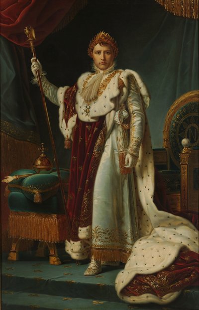 I. Napóleon császár portréja I. Napóleon császár koronázási köntösben, 1804. december 2 alkotó: François Gérard (workshop of)