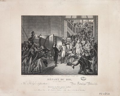 A király távozása, 1815. március 19., 1820 körül alkotó: François Joseph Heim