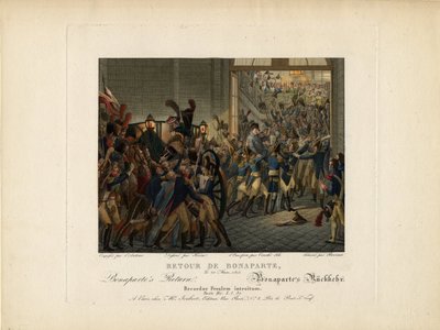 Napóleon visszatér Elba szigetéről, 1815 alkotó: François Joseph Heim