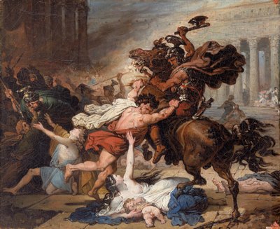Tanulmány Jeruzsálem rómaiak általi elpusztításáról alkotó: François Joseph Heim