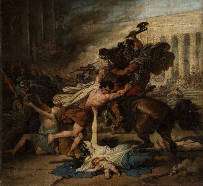 Jeruzsálem zsákmánya a rómaiak által, 1824. alkotó: François Joseph Heim