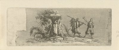 Táj két görög halászsal alkotó: François Joseph Pfeiffer (II)