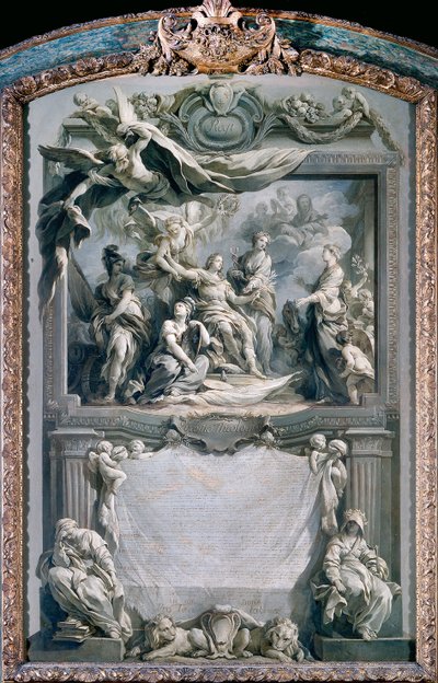 XV. Lajos békét ad Európának alkotó: François Le Moyne