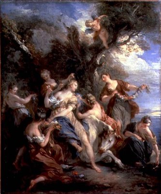 Európa megerőszakolása, 1725 alkotó: François Lemoyne