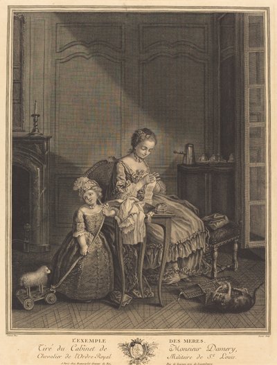 Az anyák példája alkotó: François Lucas after Etienne Jeaurat