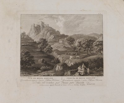 Vue de Rocca Giovine (V. sz.) alkotó: François Morel