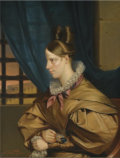 De Berry hercegnő a Blaye kastélyban raboskodott, az 1830-as évek végén alkotó: François Nicolas Riss