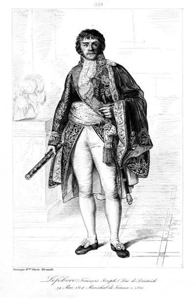 Francois Joseph Lefebvre 1755-1820, Danzig hercege, 1839. alkotó: François Pigeot