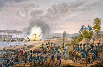 A franciák visszavonulása a lipcsei csata után, Németország, 1813. október 19 alkotó: François Pigeot