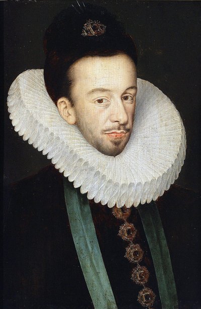 Henrik francia lengyel király és Litvánia nagyhercege par Quesnel, Francois (1543-1619) portréja. Olaj, fa, méret: 37x25,5 alkotó: François Quesnel