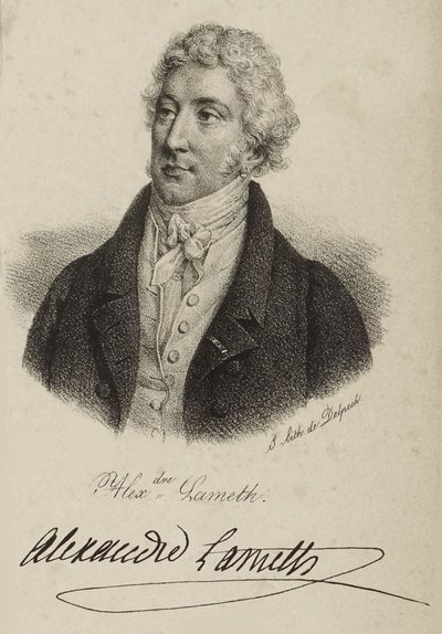 Alex.dre Lameth alkotó: Francois Seraphin Delpech