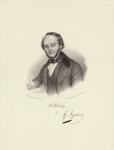 Leírt személy:  Jacques Fromental Halévy alkotó: Francois Seraphin Delpech