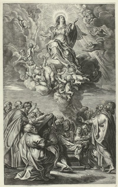 Mária mennybemenetele Krisztus élete (sorozat címe) alkotó: François Stuerhelt (possibly)