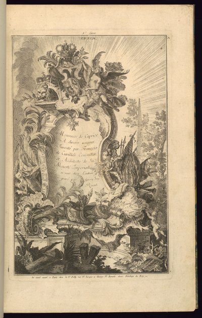 Design for Cartouche alkotó: François de Cuvilliés the Elder