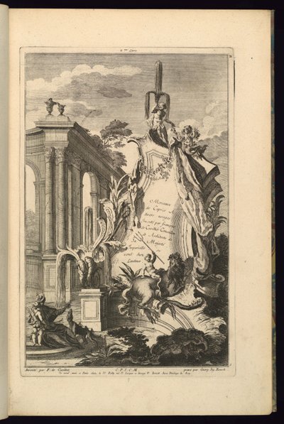 Design for Cartouche alkotó: François de Cuvilliés the Elder