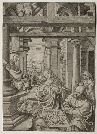 A Pásztor imádata alkotó: Frans Crabbe van Esplegem