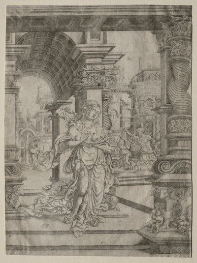 Lucretia halála alkotó: Frans Crabbe van Esplegem