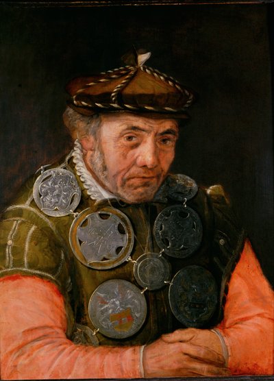 A retorikusok kamarájának vagy céhének hírnöke ... alkotó: Frans Floris