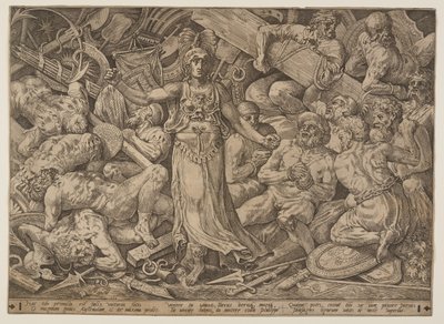 Viktória körülötte foglyok és haditrófeák alkotó: Frans Floris I