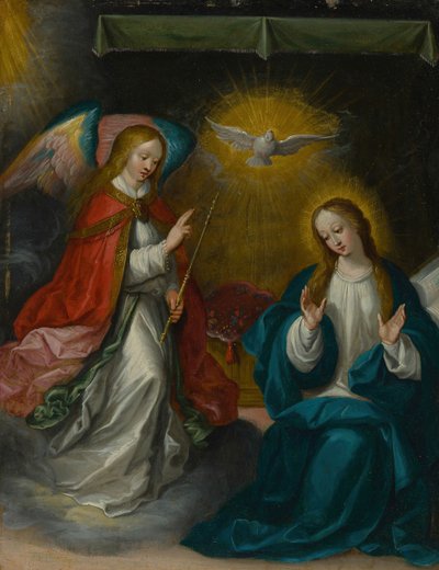 Az Angyali üdvözlet, c. 1620. alkotó: Frans Francken II