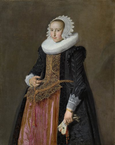 Aletta Hanemans portréja (1606-1653) alkotó: Frans Hals