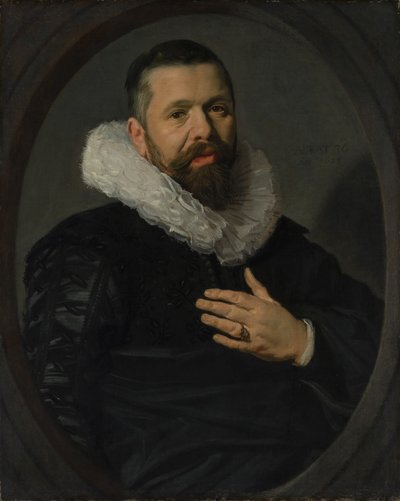 Férfi szakállas portréja, 1625. alkotó: Frans Hals
