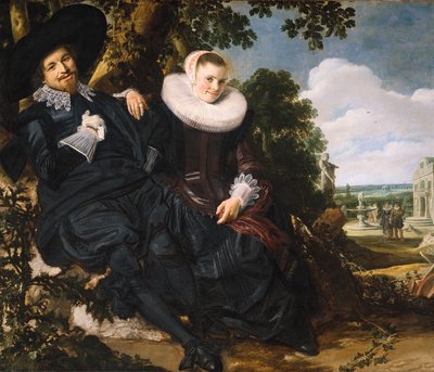 Pár portréja, valószínűleg Isaac Abrahamsz Massa és Beatrix van der Laen alkotó: Frans Hals