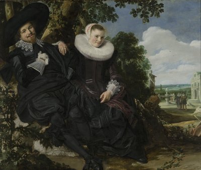 Pár portréja, valószínűleg Isaac Abrahamsz Massa és Beatrix van der Laen alkotó: Frans Hals