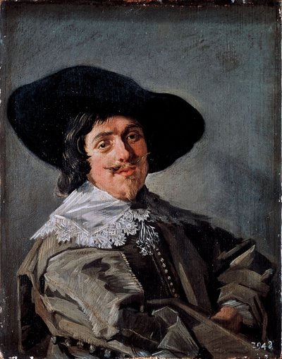 Frans Hals (1581/85-1666) 1633 körül Drezda, Gemaldegalerie Németország festménye egy sárga-szürke foltos férfi portréja alkotó: Frans Hals