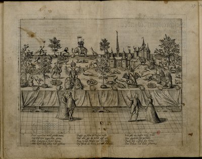 János Vilmos Jülich-Cleves-Berg herceg és Badeni Jakobea esküvője, 1585 alkotó: Frans Hogenberg