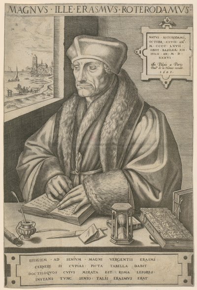 Rotterdami Erasmus portréja alkotó: Frans Huys