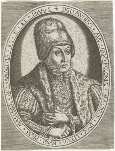 II. augusztus Zsigmond portréja Királyok, királynők, hercegek és hercegnők portréi (sorozat címe) alkotó: Frans Huys