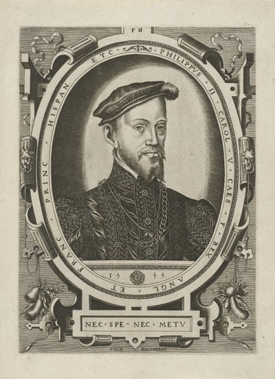 Fülöp spanyol király portréja alkotó: Frans Huys