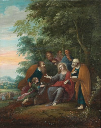Jelenetek Krisztus életéből és tanításaiból (olaj a táblán) alkotó: Frans III (attr. to) Francken