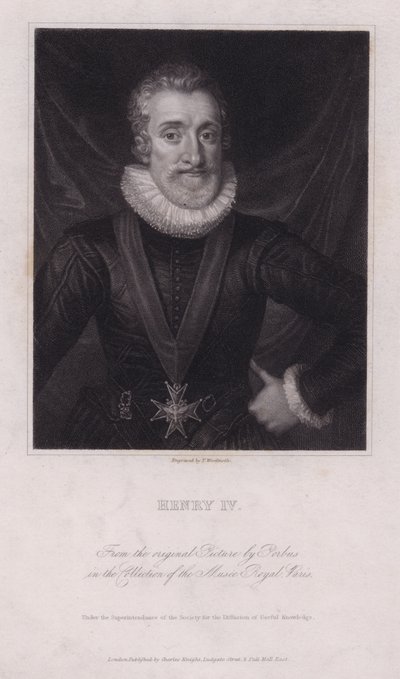 IV. Henrik francia király (metszet) alkotó: Frans II (after) Pourbus