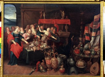 ""Achilles felismerte Ulysses Lycomede király lányai között" (Achilles felismerte) Franz (Frans) Francken II. (1581-1642) festménye 1640 körül Puskin Múzeum Moszkva alkotó: Frans II Francken